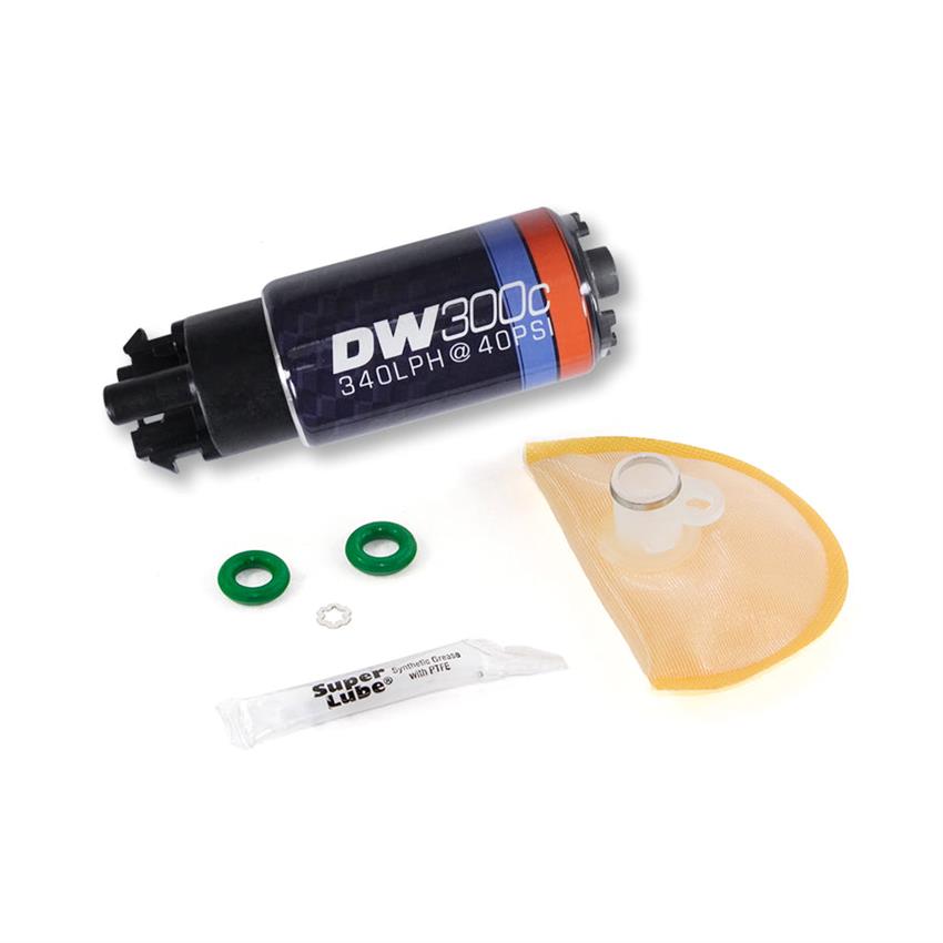 9-309-1008 340 LPH DW300C Compact Fuel Pump with Set Up Kit for 2008-2014 WRX