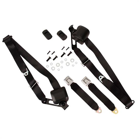 Morris MCSBGM5ABKBS 3Point Seat Belt Kit, 6667 Nova, Bench Seat