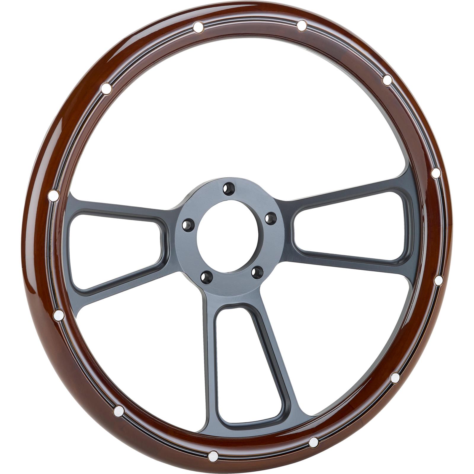 Forever Sharp 1099,HB5,HW14SMRBA 14 In Blk Muscle Steering Wheel 