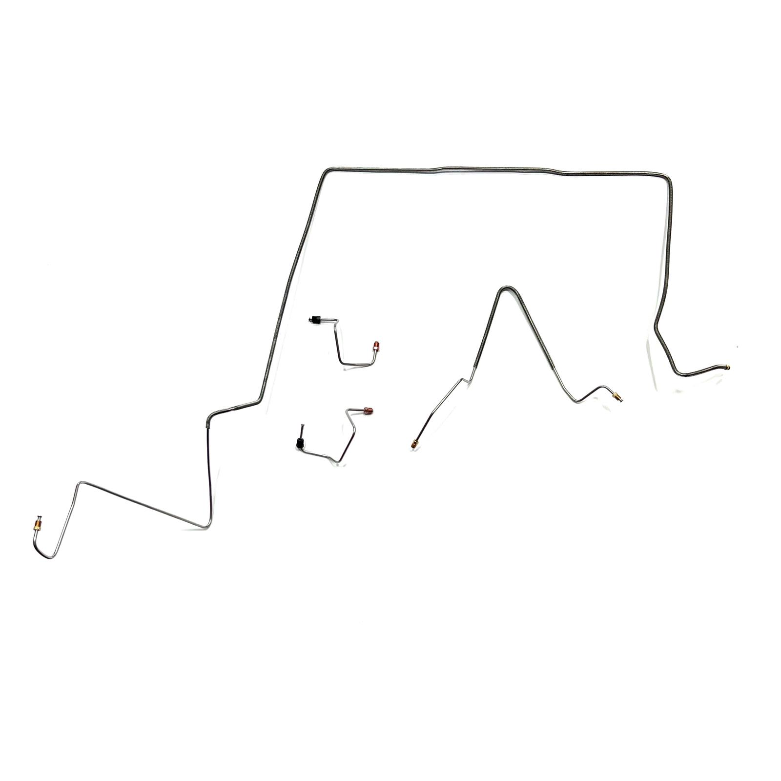 The Stop Shop J1004F Front end brake Lines 97-02 Wrangler