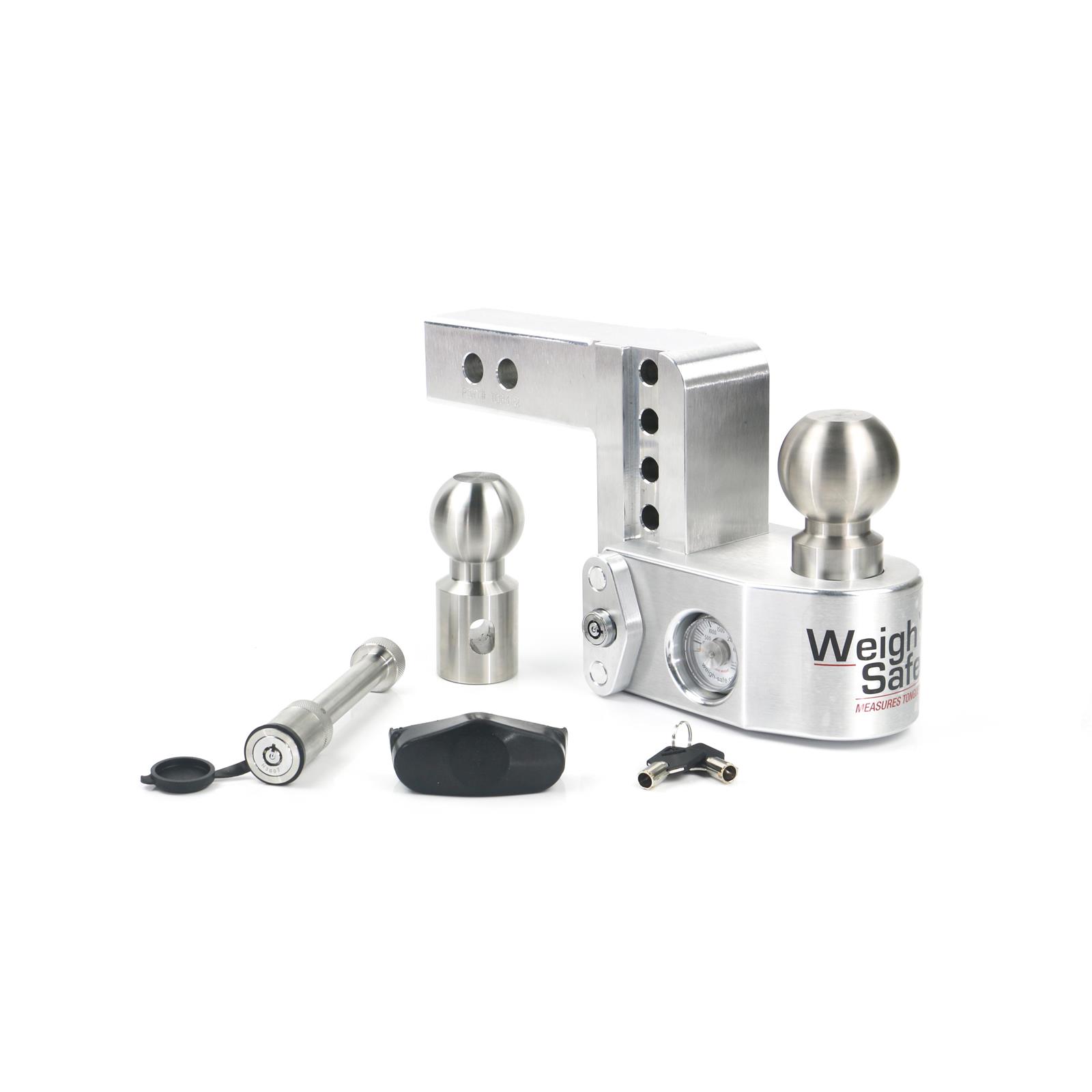 Weigh Safe WS6-2.5-KA Adjustable Trailer Drop Hitch, 2.5 In Ball