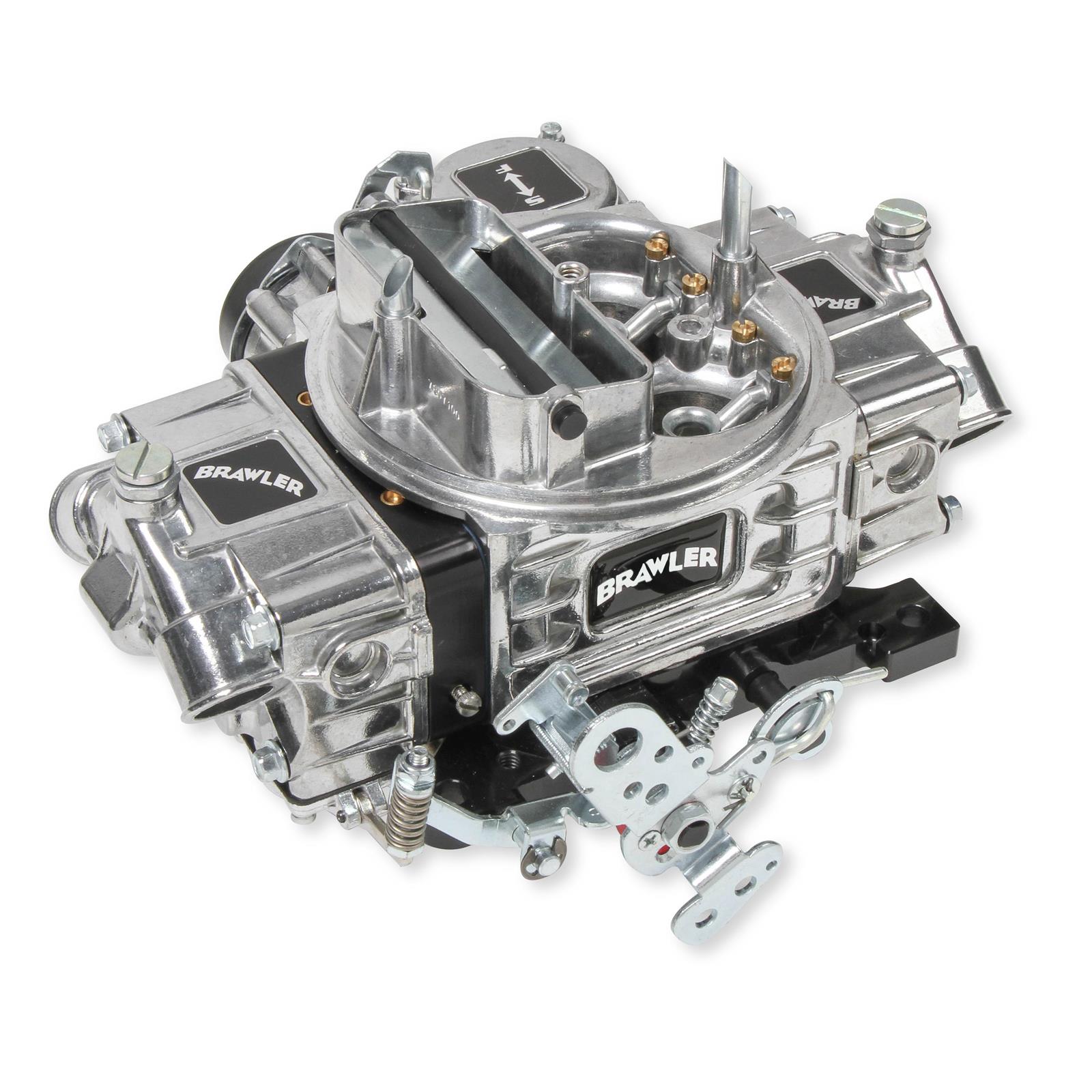 BR-67207 650 CFM Brawler Street Carburetor Vacuum Secondary, Black