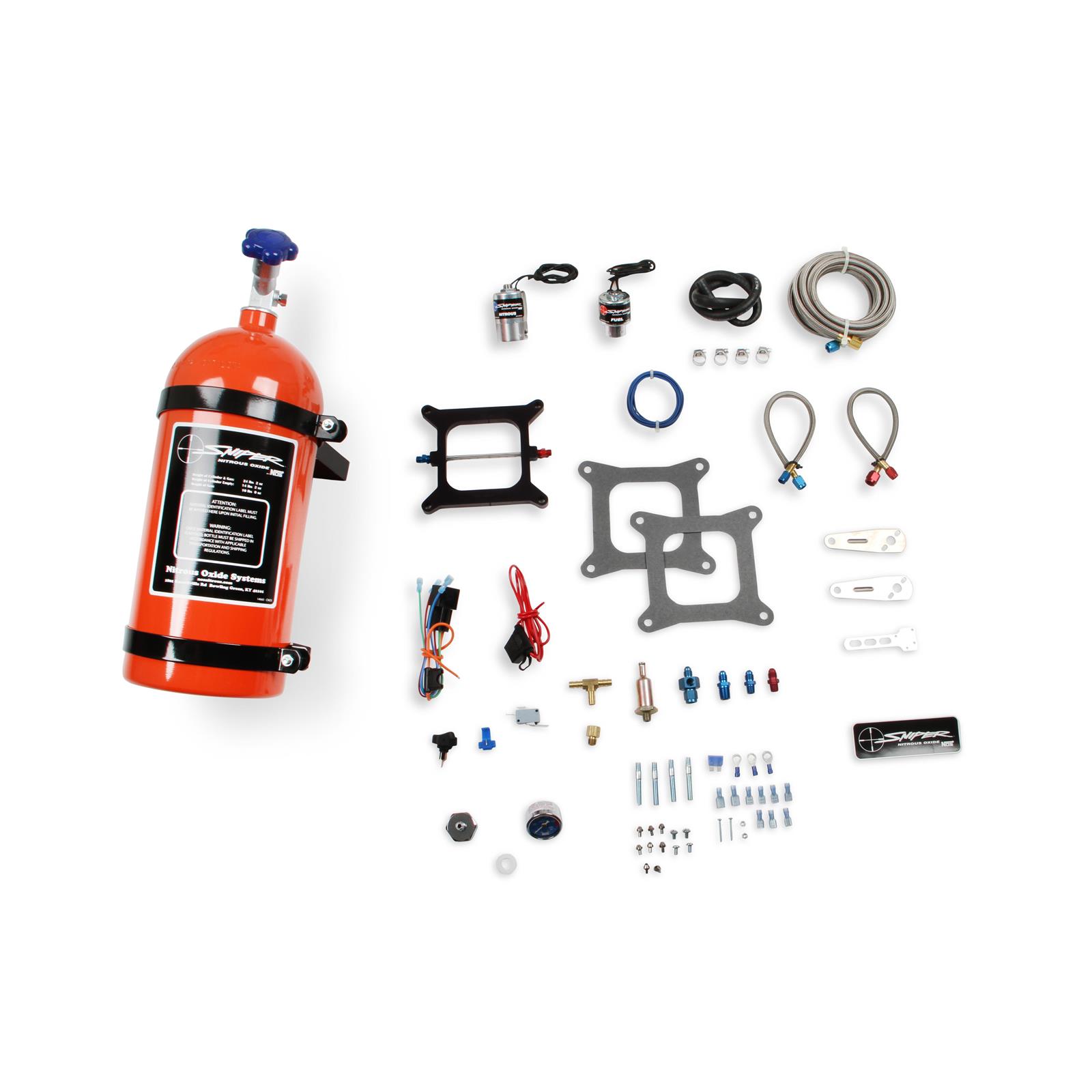 NOS 07002NOS Sniper Wet Nitrous Plate Kit, 4150 Square Bore