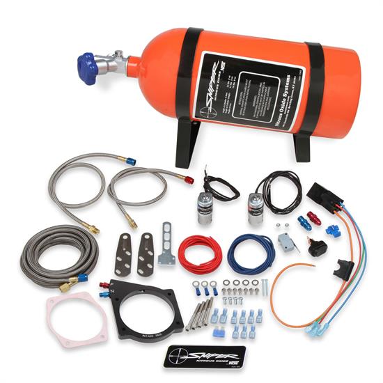 NOS 07162NOS Sniper Wet Nitrous Plate Kit, LS 102mm, 105mm 4Bolt