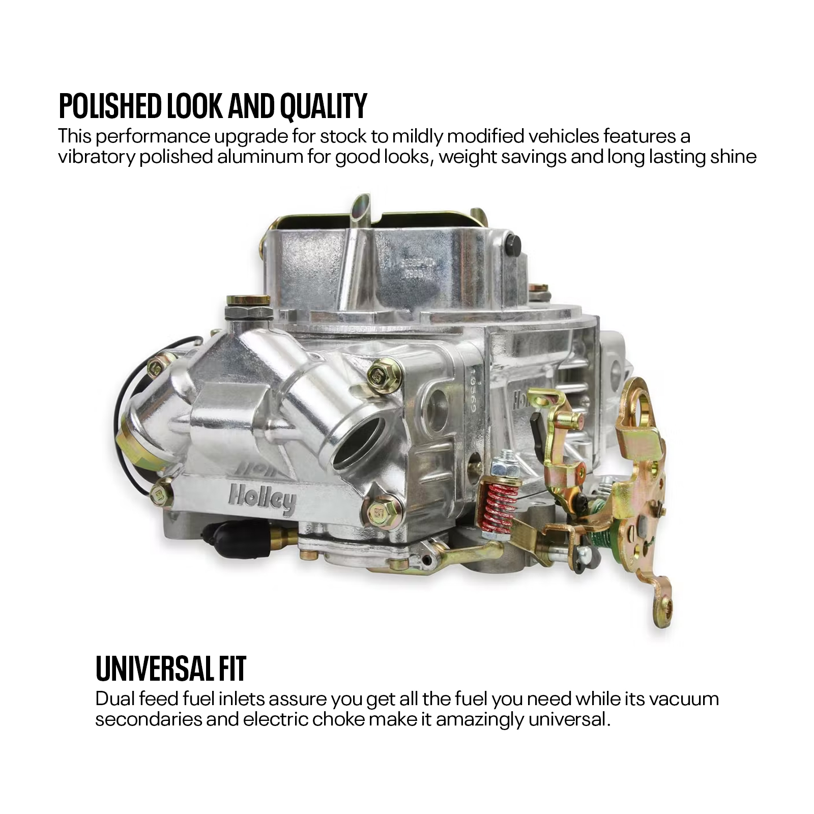 Holley 0-80458SA 600 CFM Classic Holley Carburetor, Electric Choke