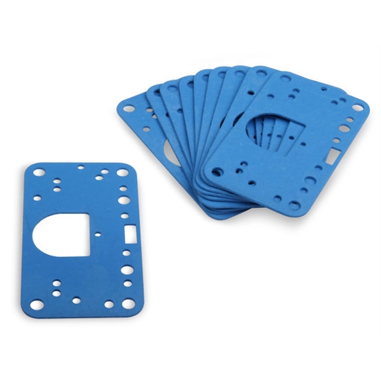 HLY1008-1907-1 Reusable Composite Metering Block Carburetor Gasket for  2300, 4150, 4160 & 4500, Blue - Set of 10