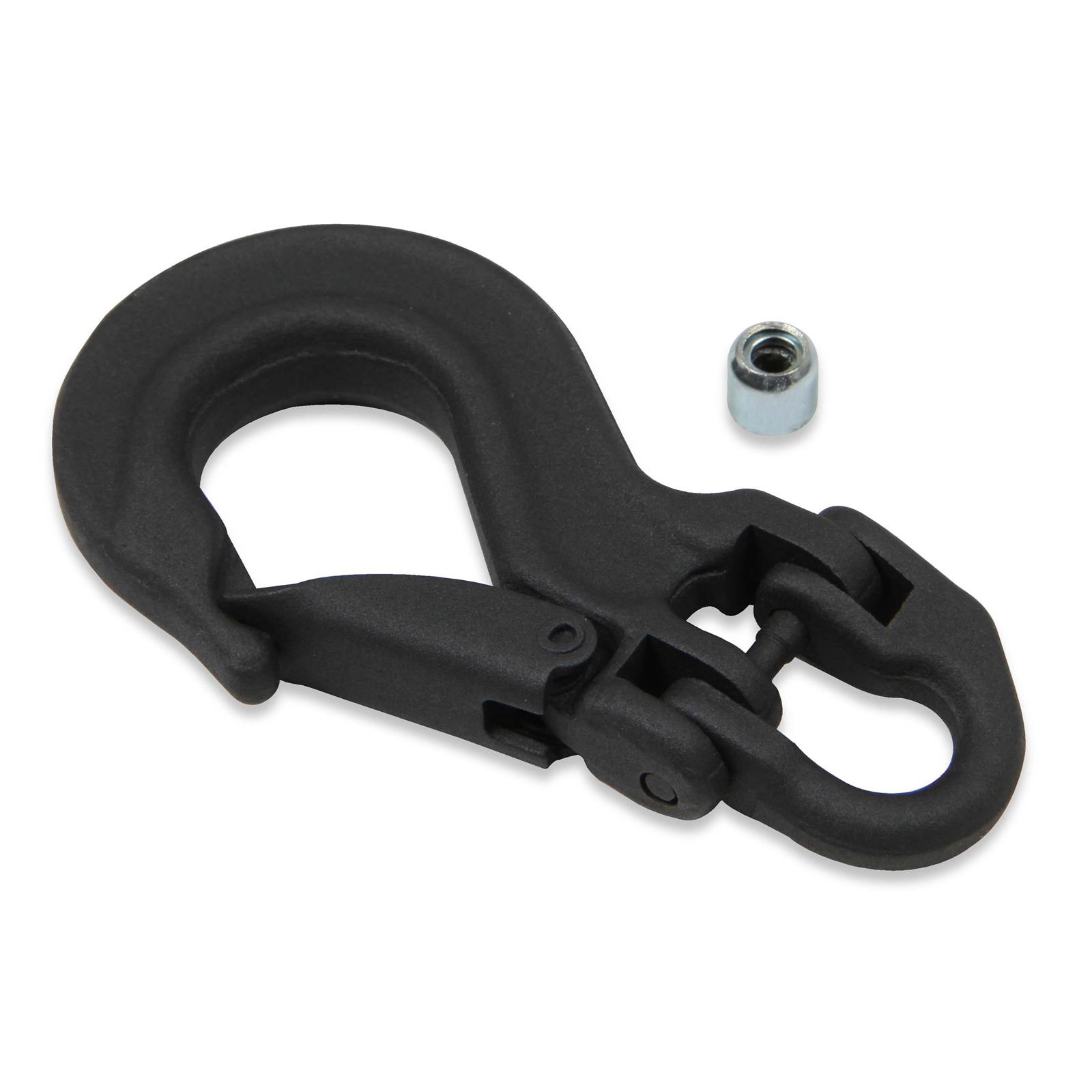 Anvil 1062AOR Replacement Winch Hook w/Clasp, 11,000 Pound, Black