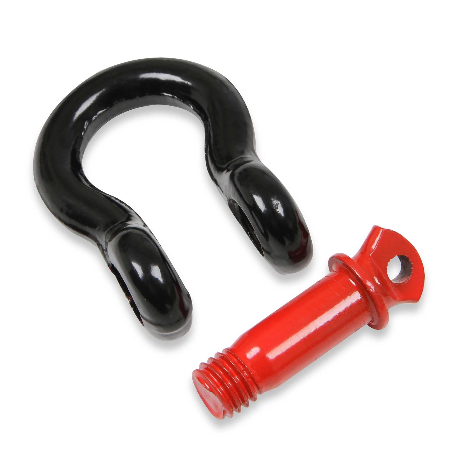 Anvil 1093AOR Recovery Bow Shackle, 2 Ton, Black w/Red Pin