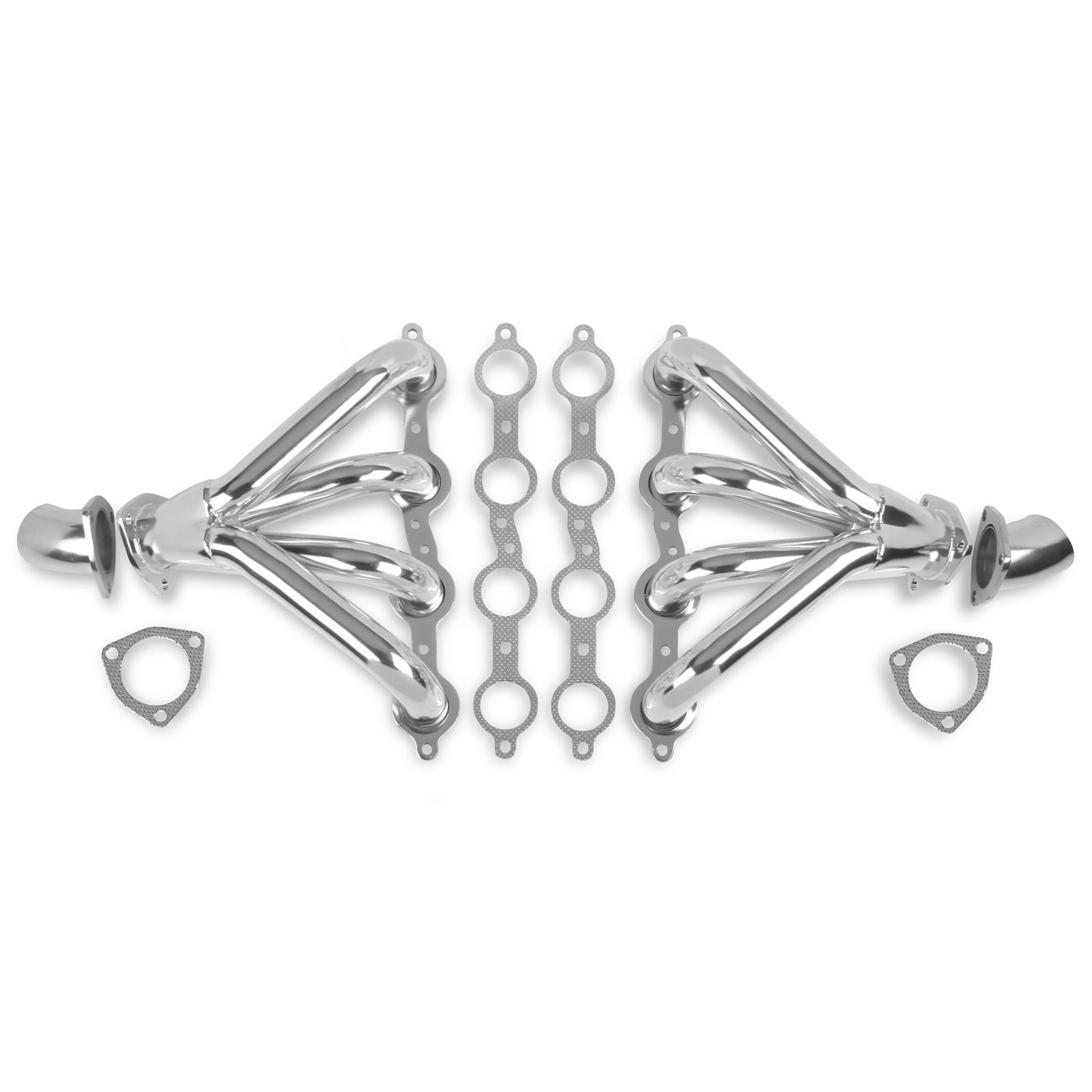 Flowtech 11706-7FLT LS Tight Fit Block Hugger Headers, Stainless
