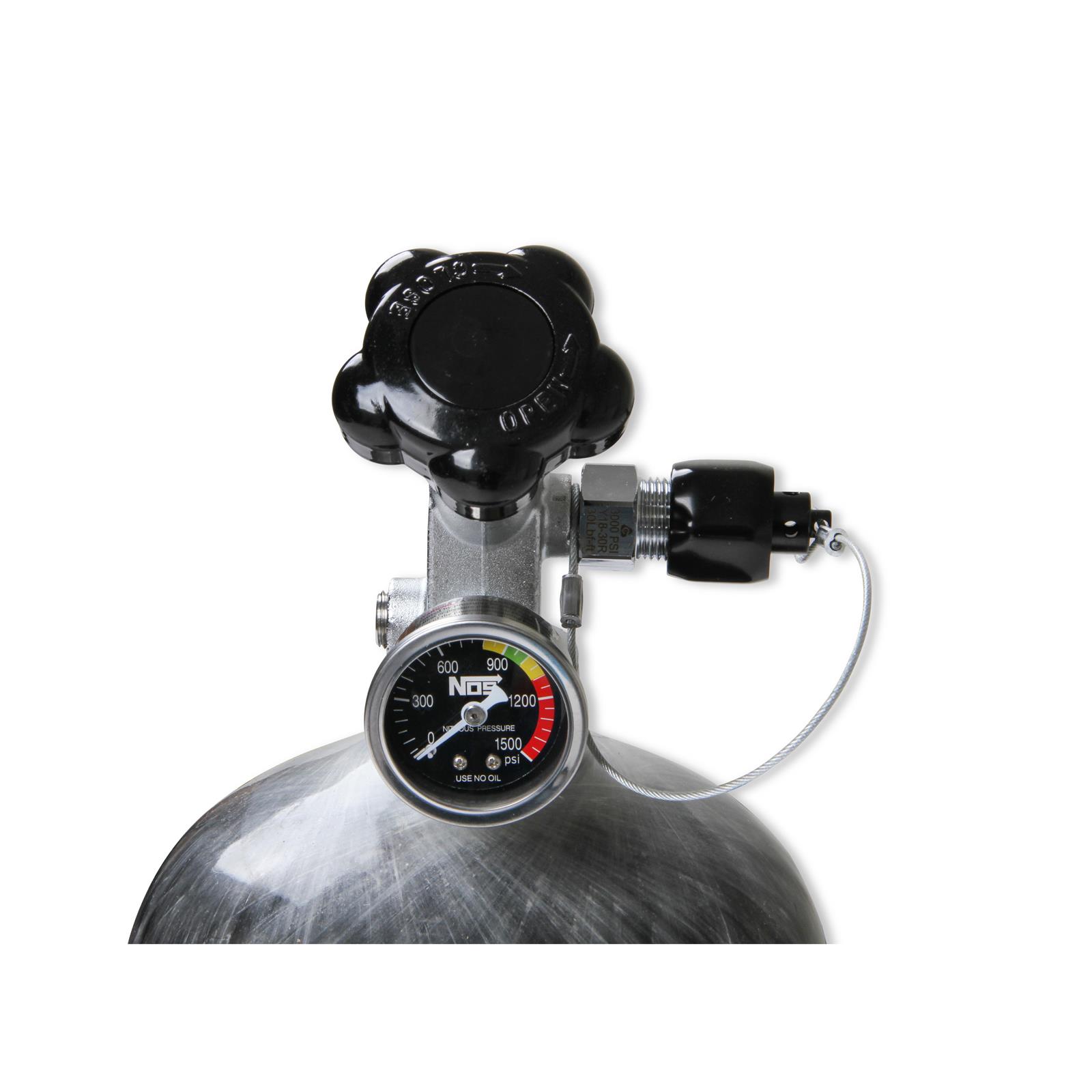 nazo NOS 14748NOS Hi-Flow Carbon Fiber Wrapped Nitrous Bottle, 12.8 Pound