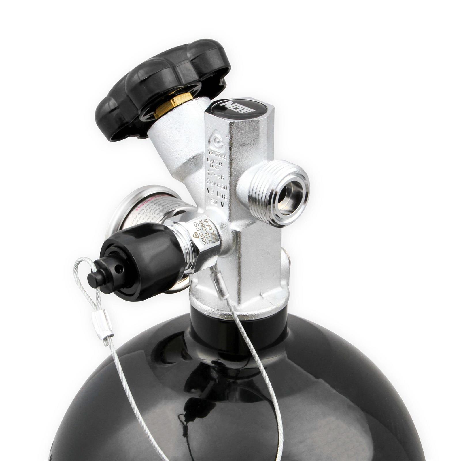 NOS 14750BZR1NOS Nitrous Bottle, 10 Pound, Super Hi Flo, Black