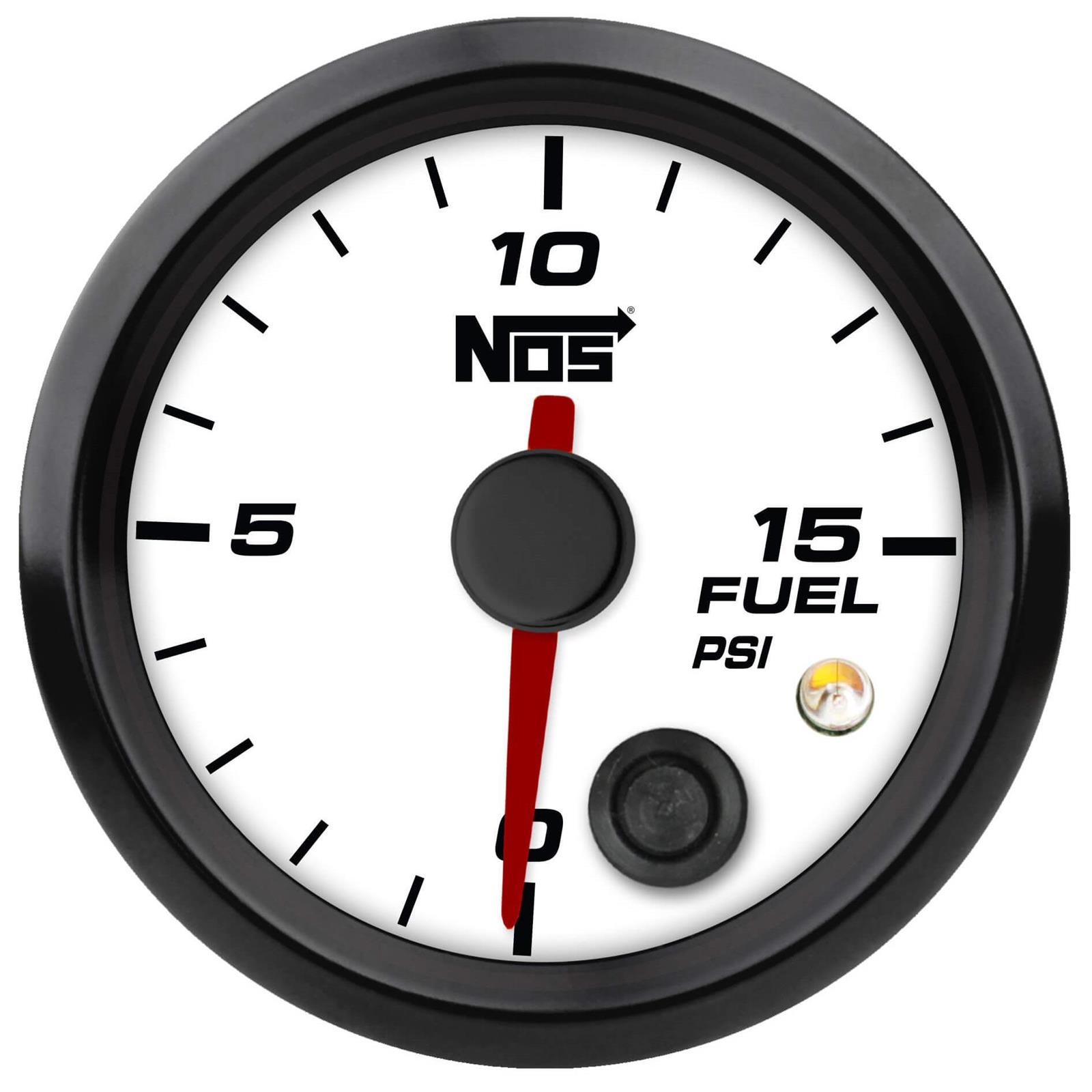 NOS 15944NOS Analog Style 21/16 Inch Fuel Pressure Gauge