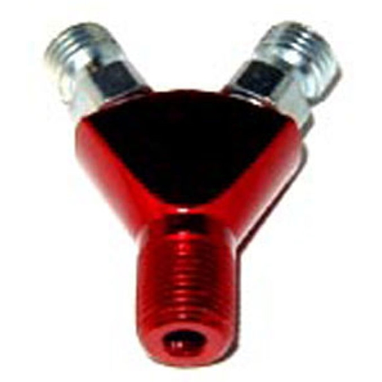 NOS 17256NOS Specialty Y Fitting, Flare Jet to 1/8 Inch NPT, Red
