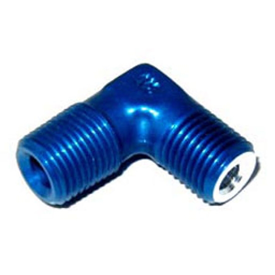 NOS 17652NOS Flare Jet Fitting, 3 AN x 1/8 Inch NPT, Blue