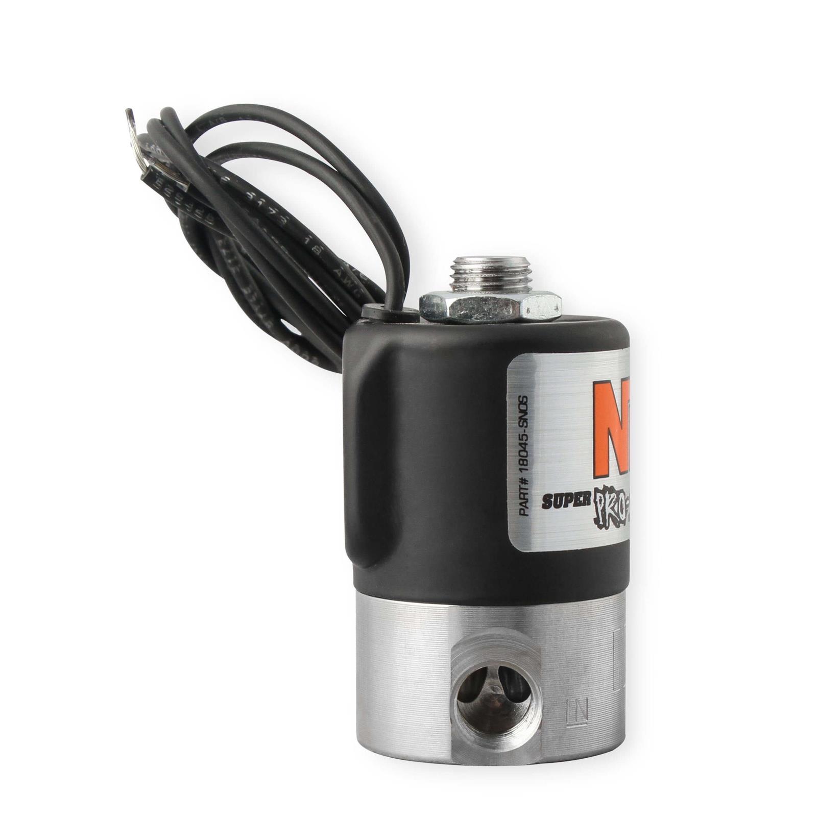 NOS 18045BNOS Super ProShot Nitrous Solenoid, Black