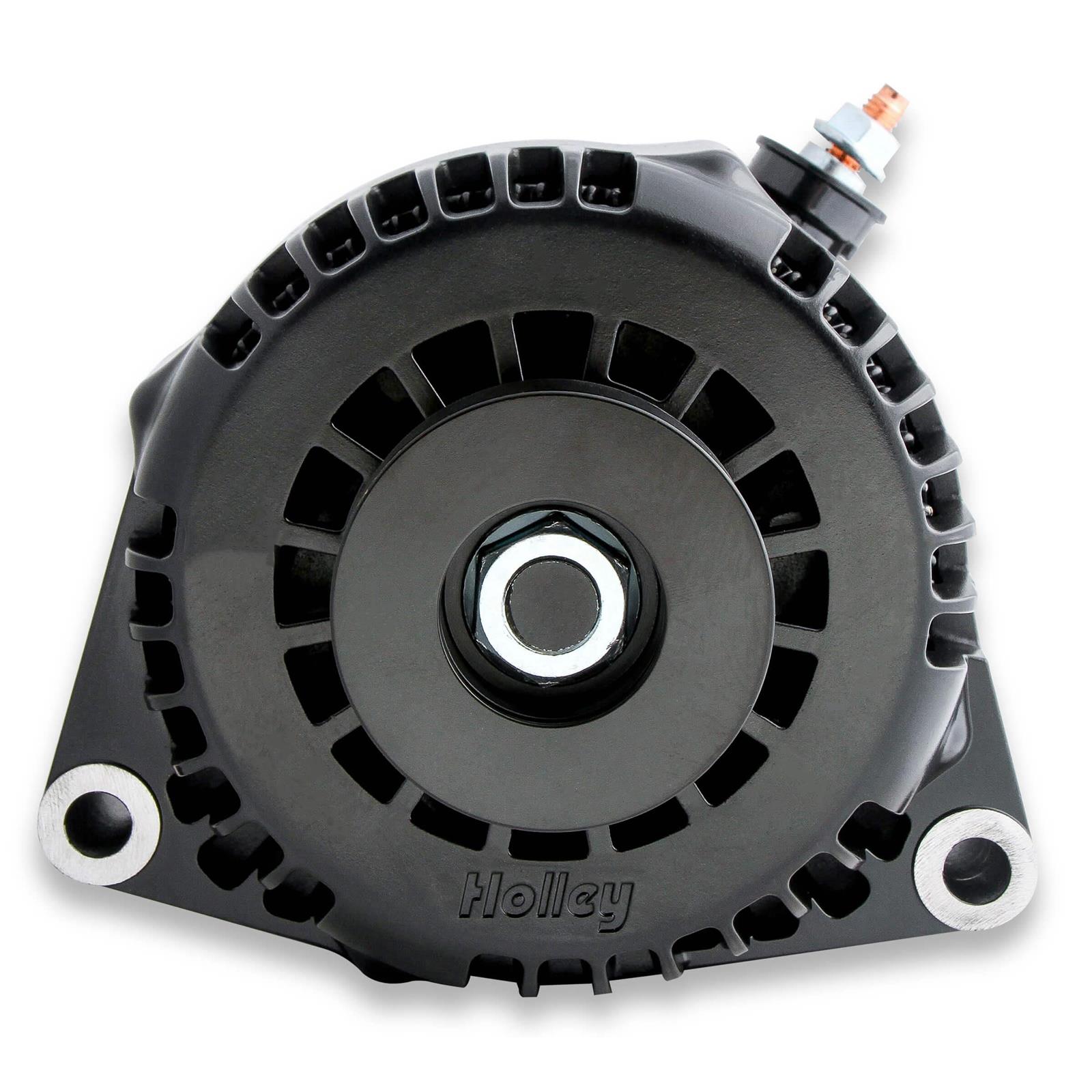 Holley 197303 Premium Alternator, 150A, Black