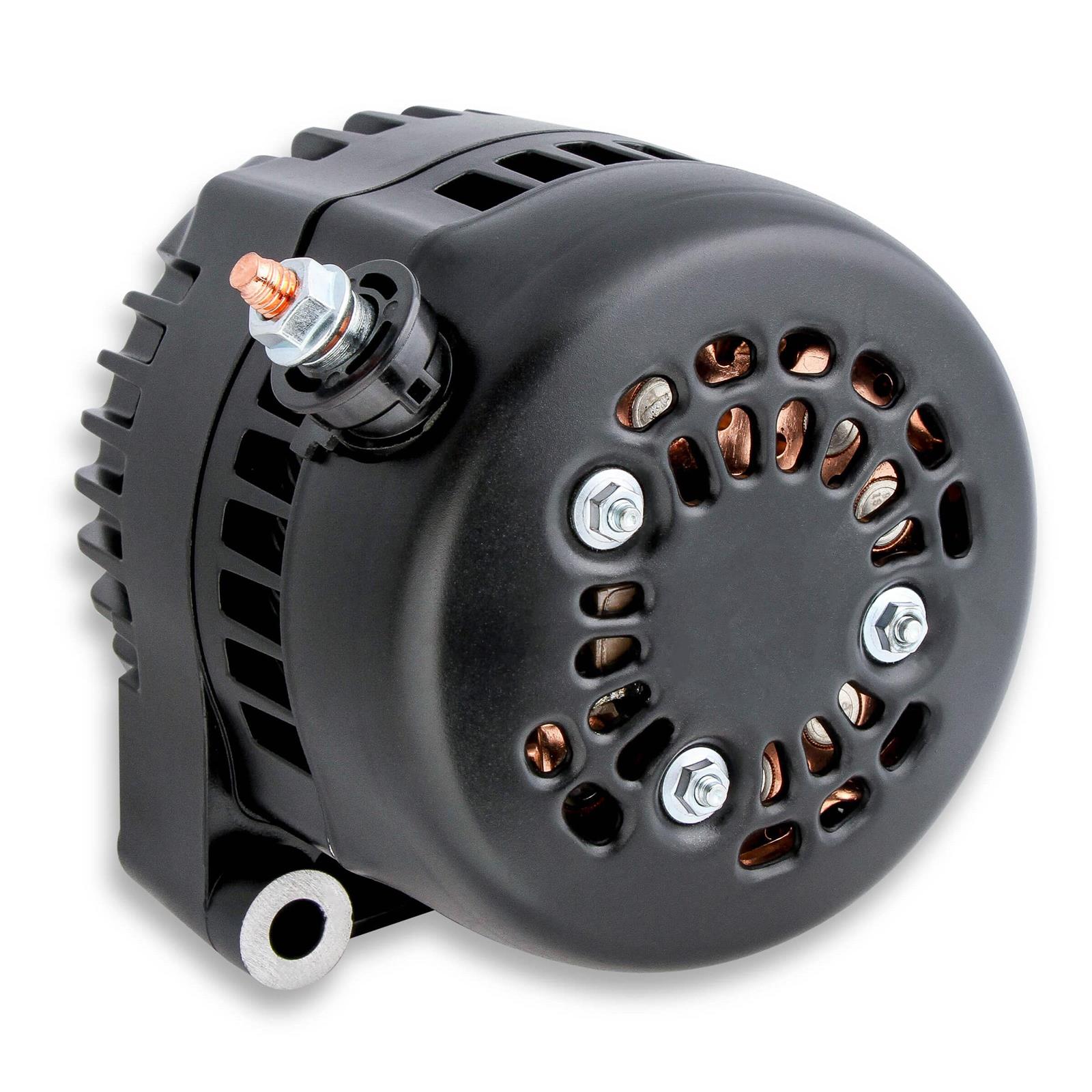 Holley 197303 Premium Alternator, 150A, Black