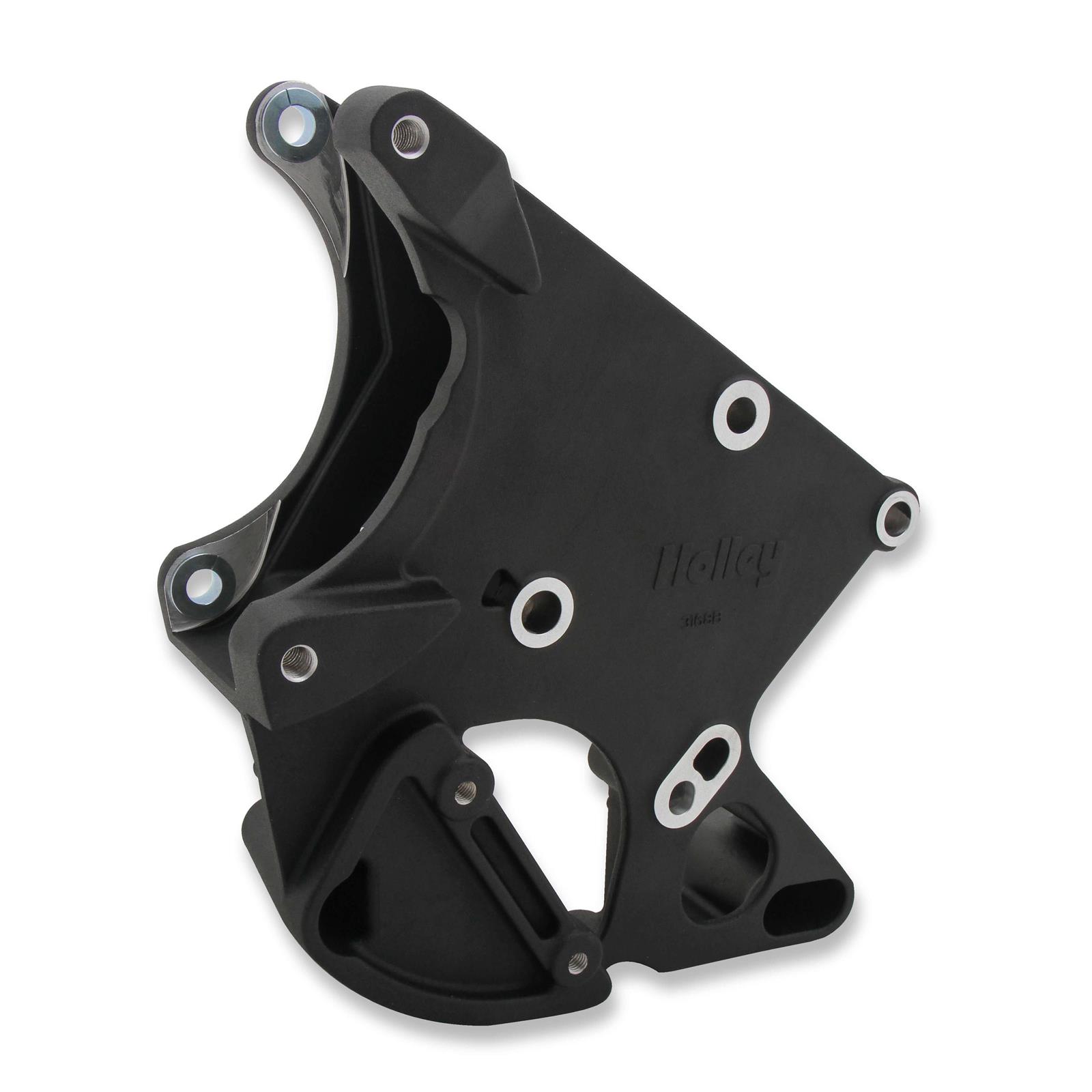 Holley 20131BK LS Accessory Drive Bracket Kit,A/C,P/S, Alt,Black