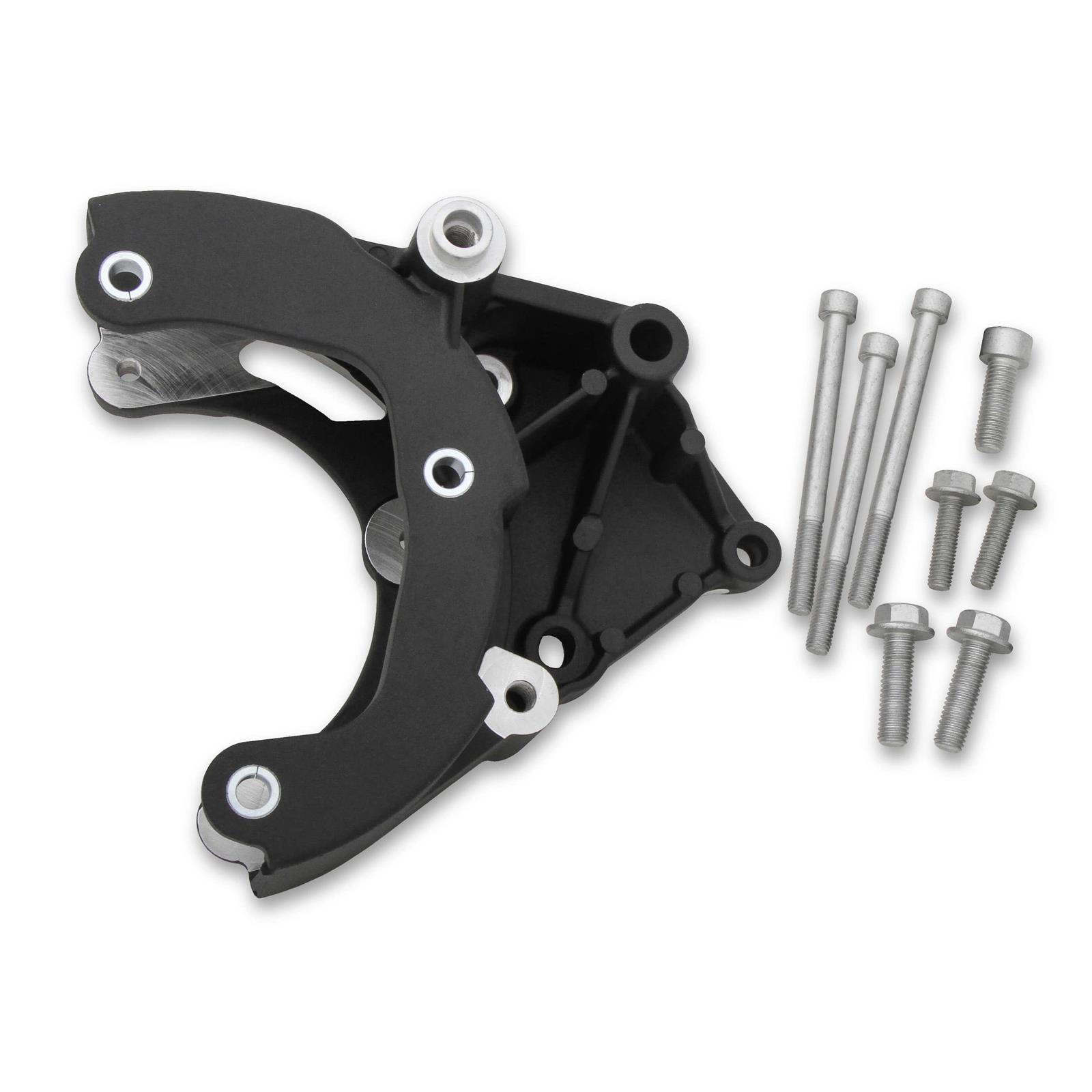 Holley 20133BK LS Accessory Drive Bracket Kit, Pass Side, Black