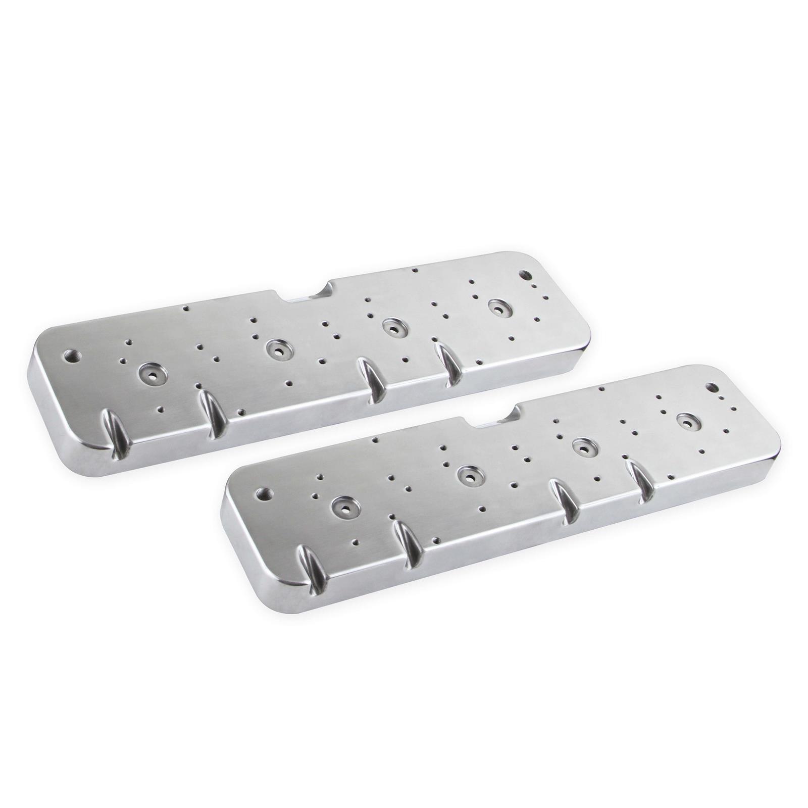 Holley 241296 LS Valve Cover Adapter Plates, Polished