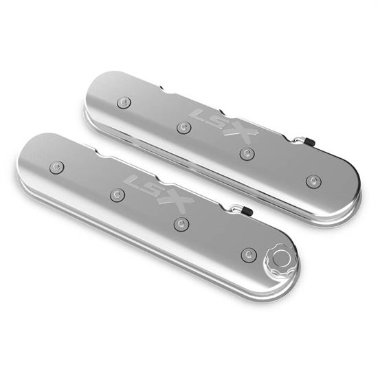 Holley 241-409 Gloss Red Tall Valve Cover w// LSX Logo for LS1//LS2//LS3//LS6//LS7 Valve Cover Holley 241-409