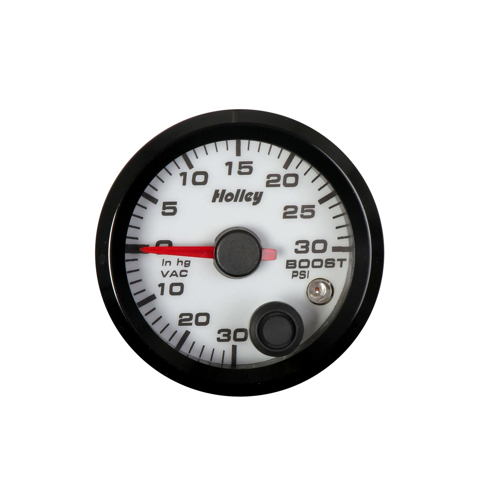 Holley 26606W Analog Style Boost/Vacuum Gauge