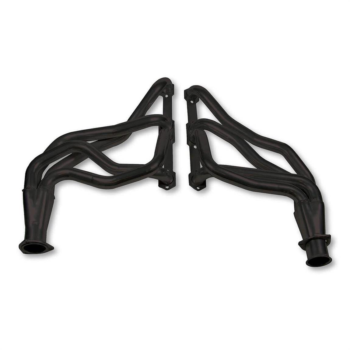 Flowtech 43007FLT Long Tube Headers, SBC 7591 4WD Truck, Black