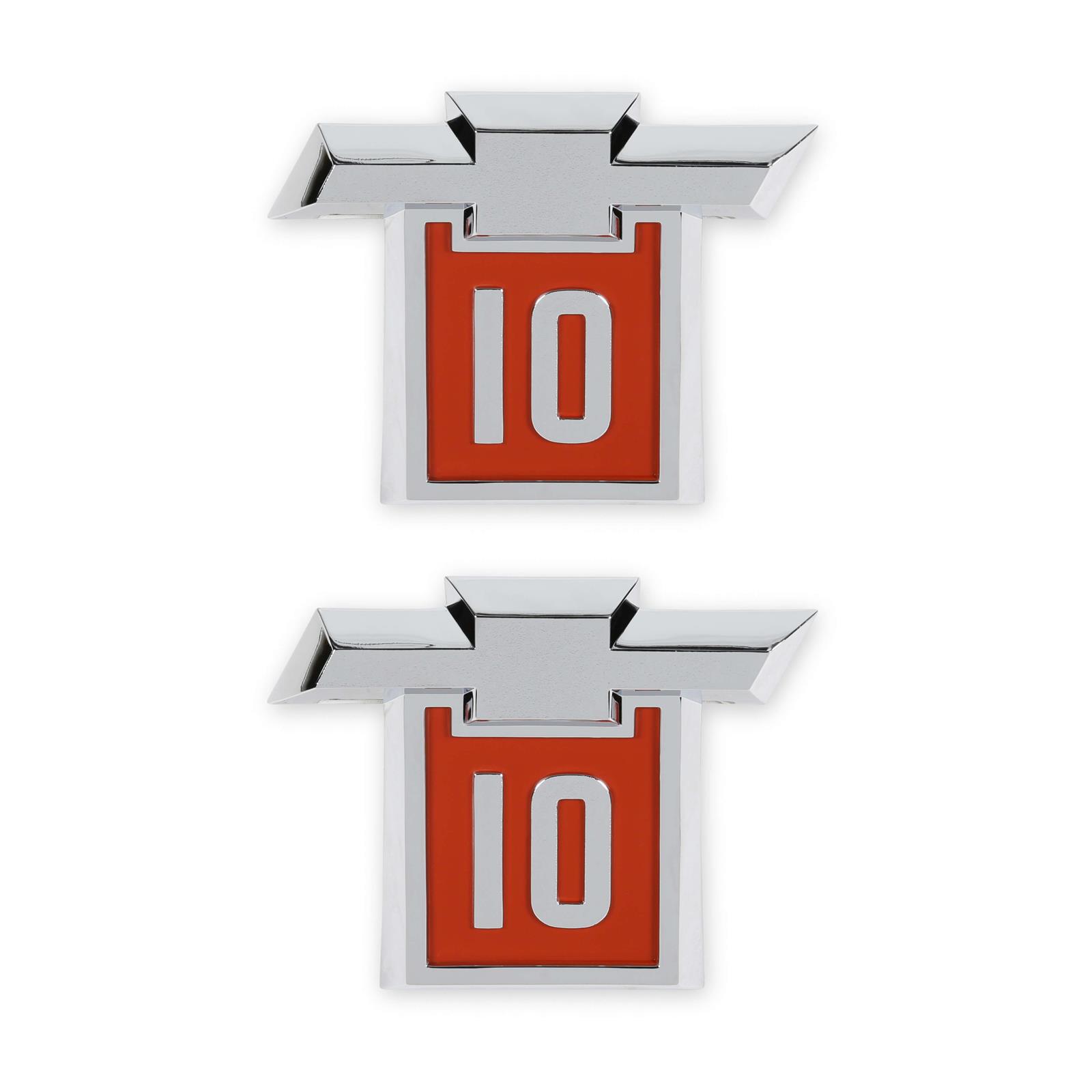 Holley 04568 1964 Chevrolet C10 Fender Badge, Pair