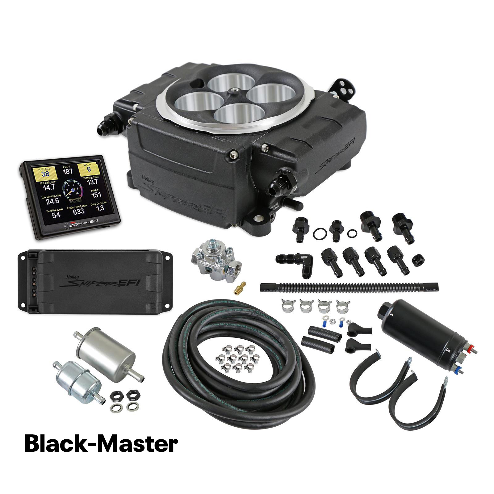 Holley Sniper 2 550-511-3PK EFI Conversion Master Kit Black 3.5HH