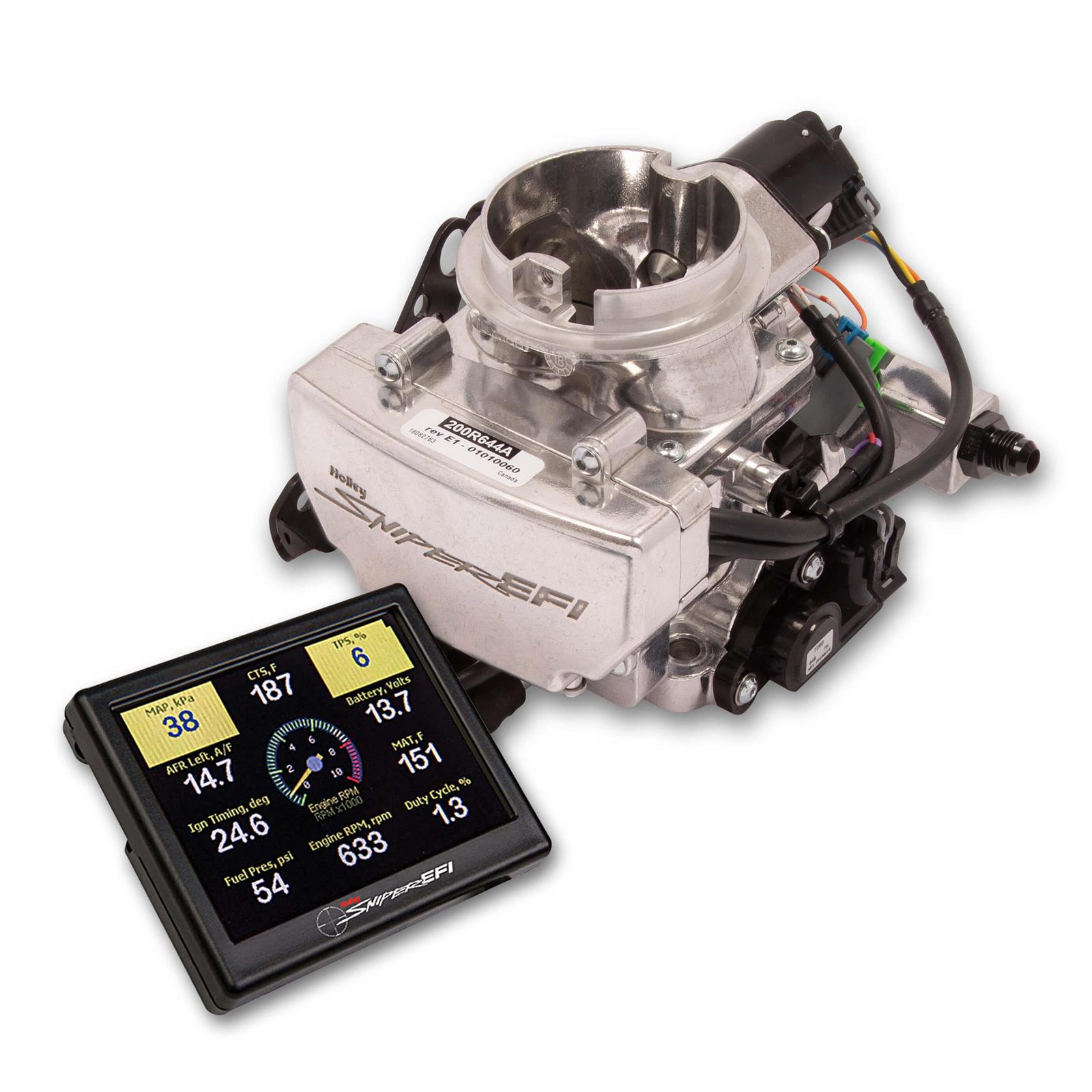 Holley Sniper 550-864 EFI 2GC Base Kit, Shiny Finish