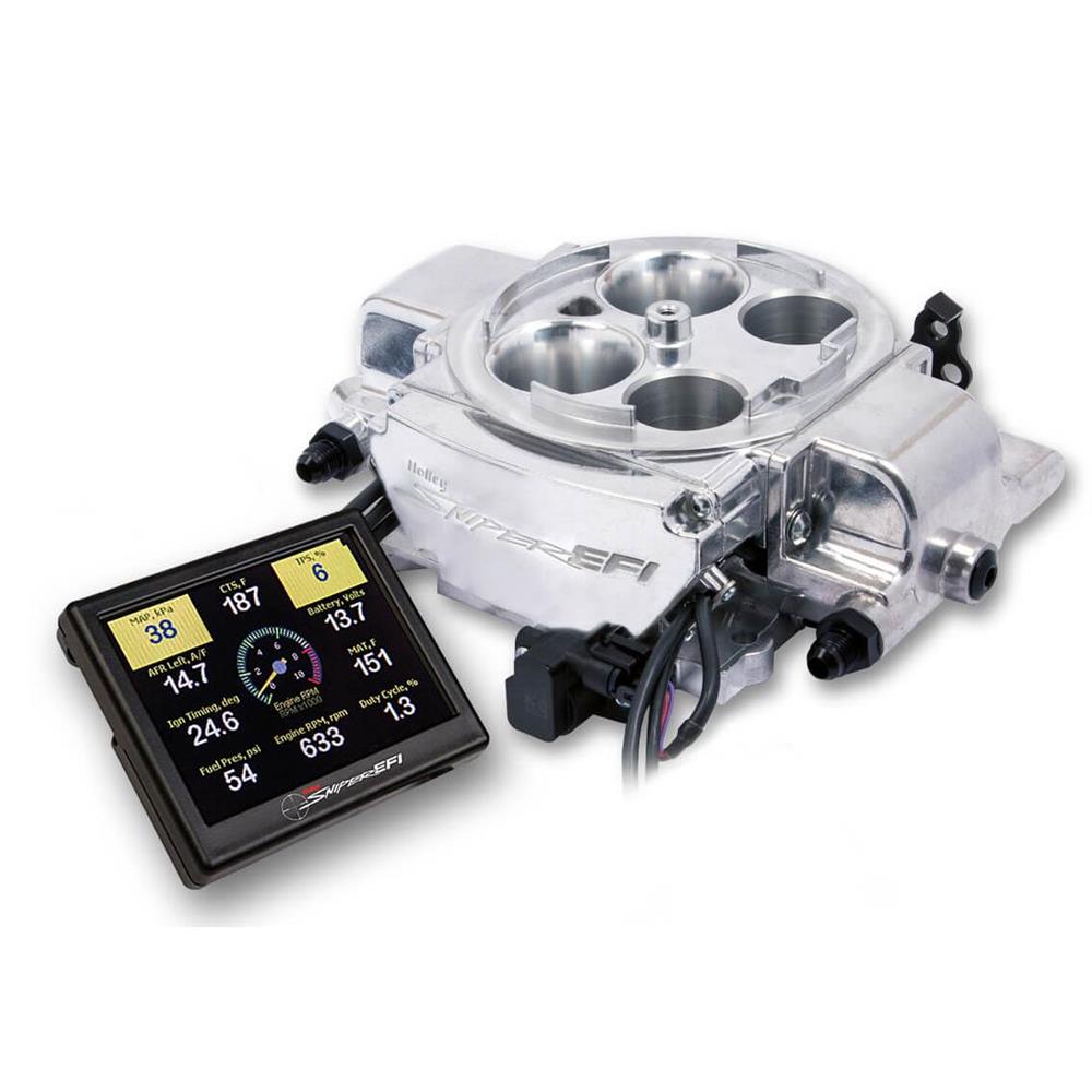 Holley Sniper 550-867 EFI Quadrajet, Shiny Finish