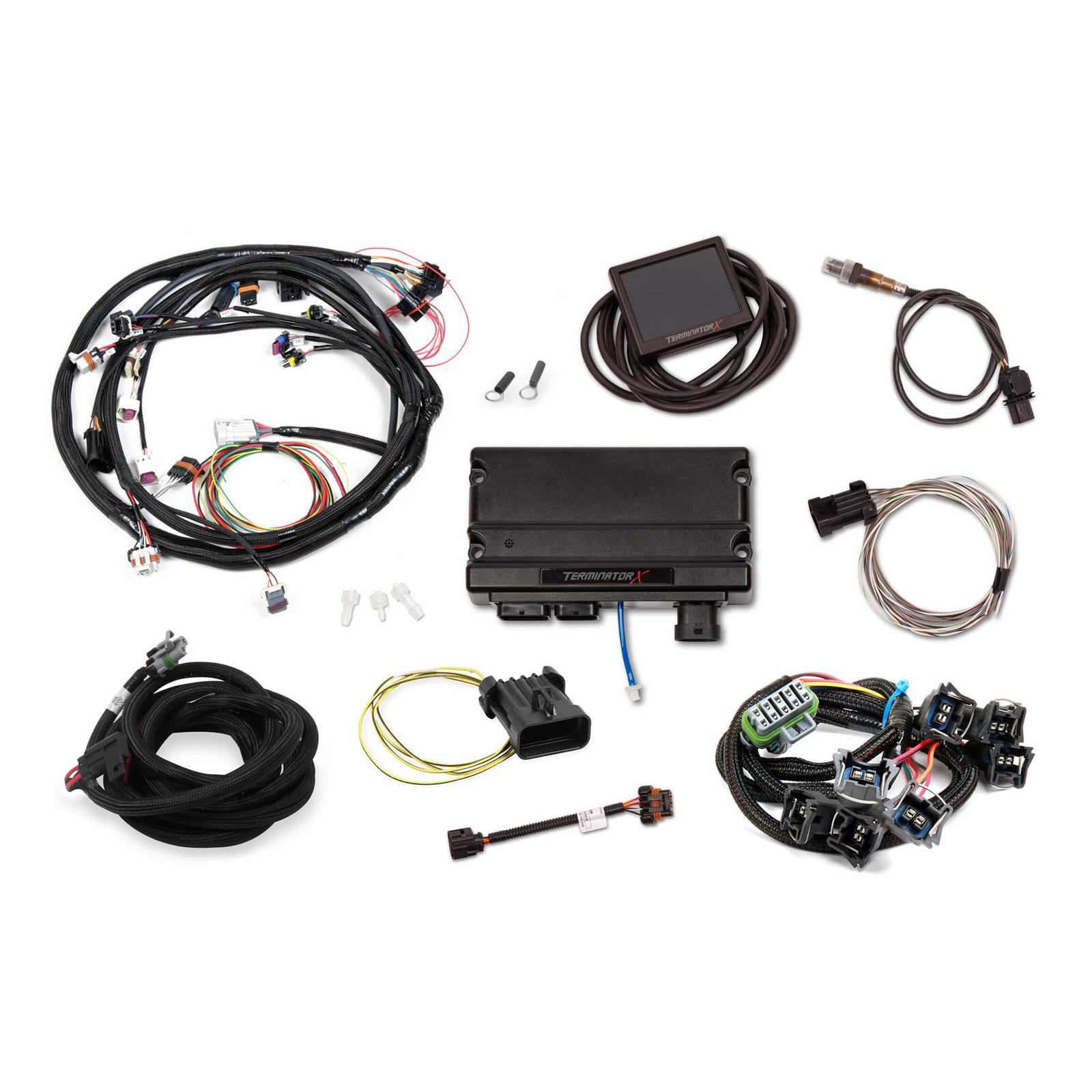 HLY550-937 3.5 in. Touchscreen Terminator-X Engine Control Module for Big Block & Small Block Ford