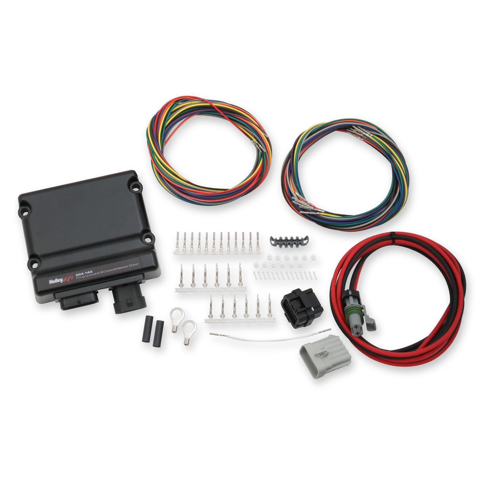 HLY554-142  EFI Injector Driver Computer Module with 8 Channel Wiring Harness