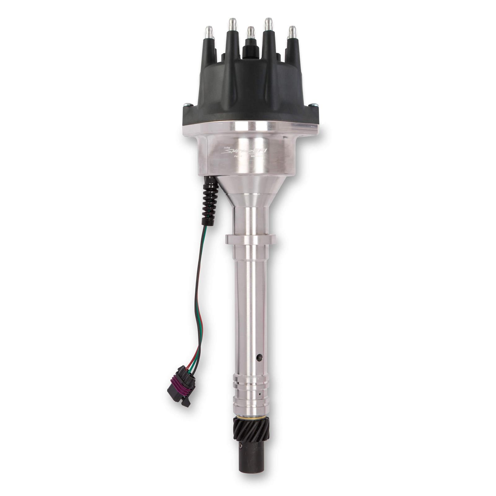 HLY565-303 EFI Hyperspark Hall Effect Pickup HEI Style Terminal Distributor for Big Block Ford - Black