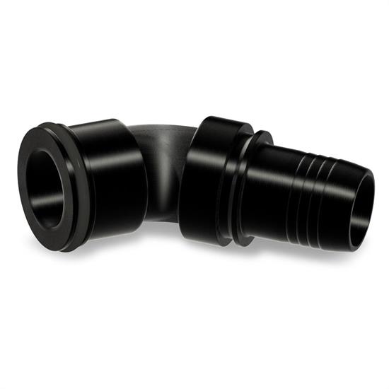 Black Aluminum Fitting Each 45 Degree Swivel Hose End 8 AN Hose to 8 AN Female Race-Rite PTFE Hose
