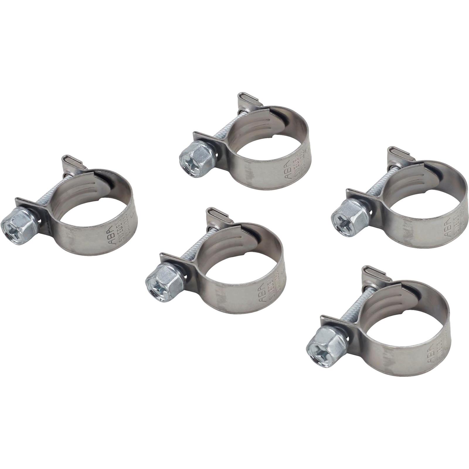 Earls 750006ERL Vapor Guard Screw Type 3/8 Hose Clamp 5/Pack