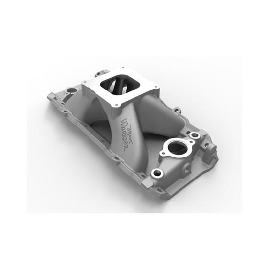 WEI7620 Track Warrior Square Bore & Single Plane Intake Manifold for Big Block Chevy - Natural