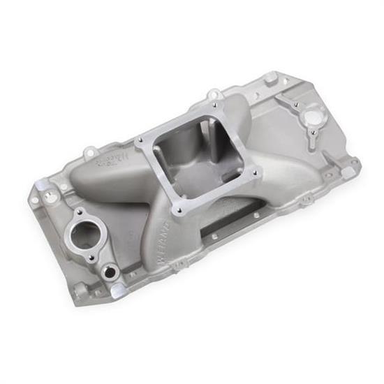 WEI7621 Track Warrior Dominator Flange & Single Plane Intake Manifold for Big Block Chevy - Natural