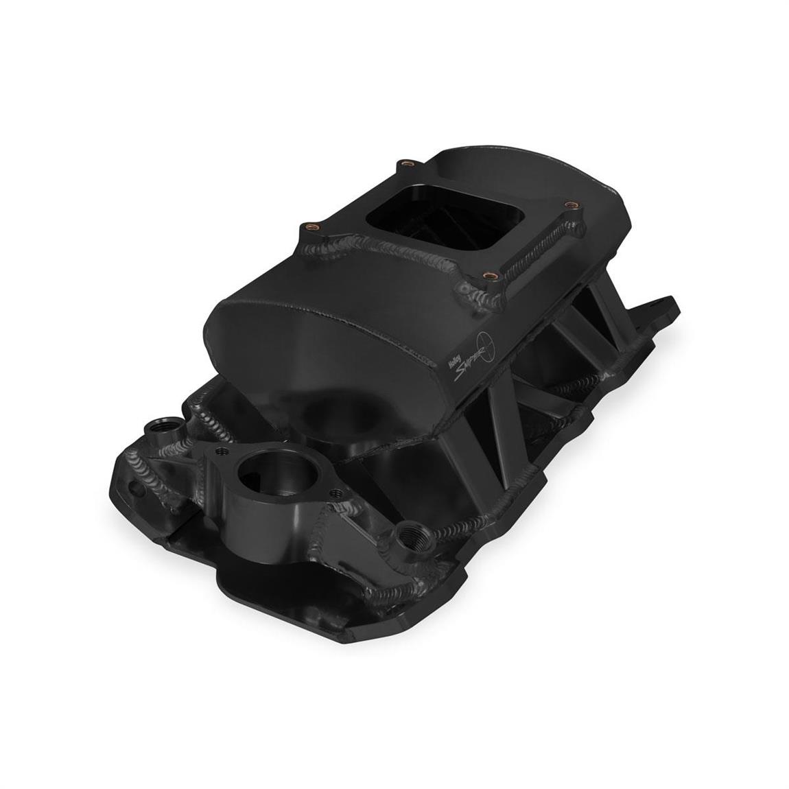 Holley Sniper 825012 Sheet Metal Intake Manifold, SBC, Black