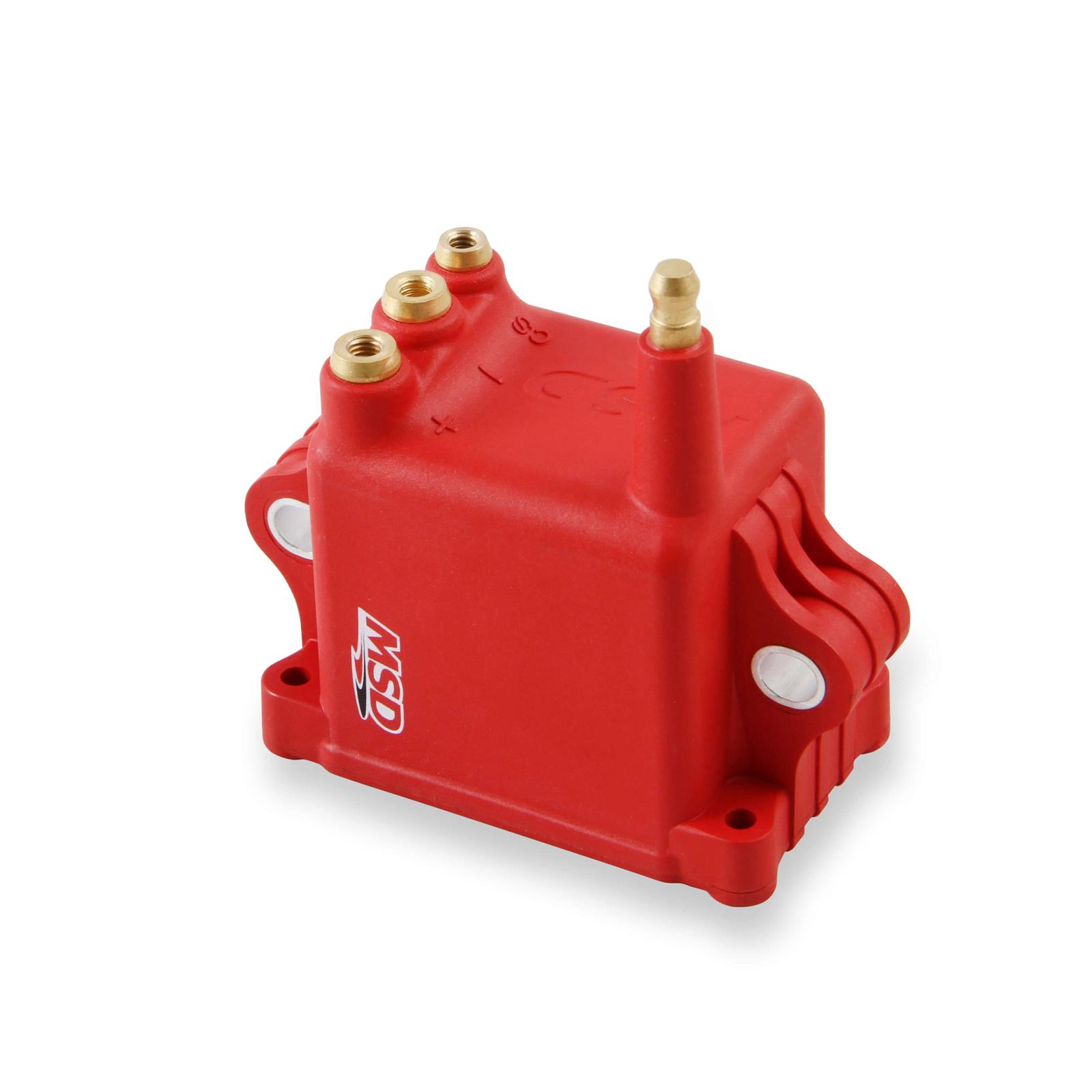 MSD 82808 Ignition Coil, High Output Pro CDI 600, 8 Pack, Red