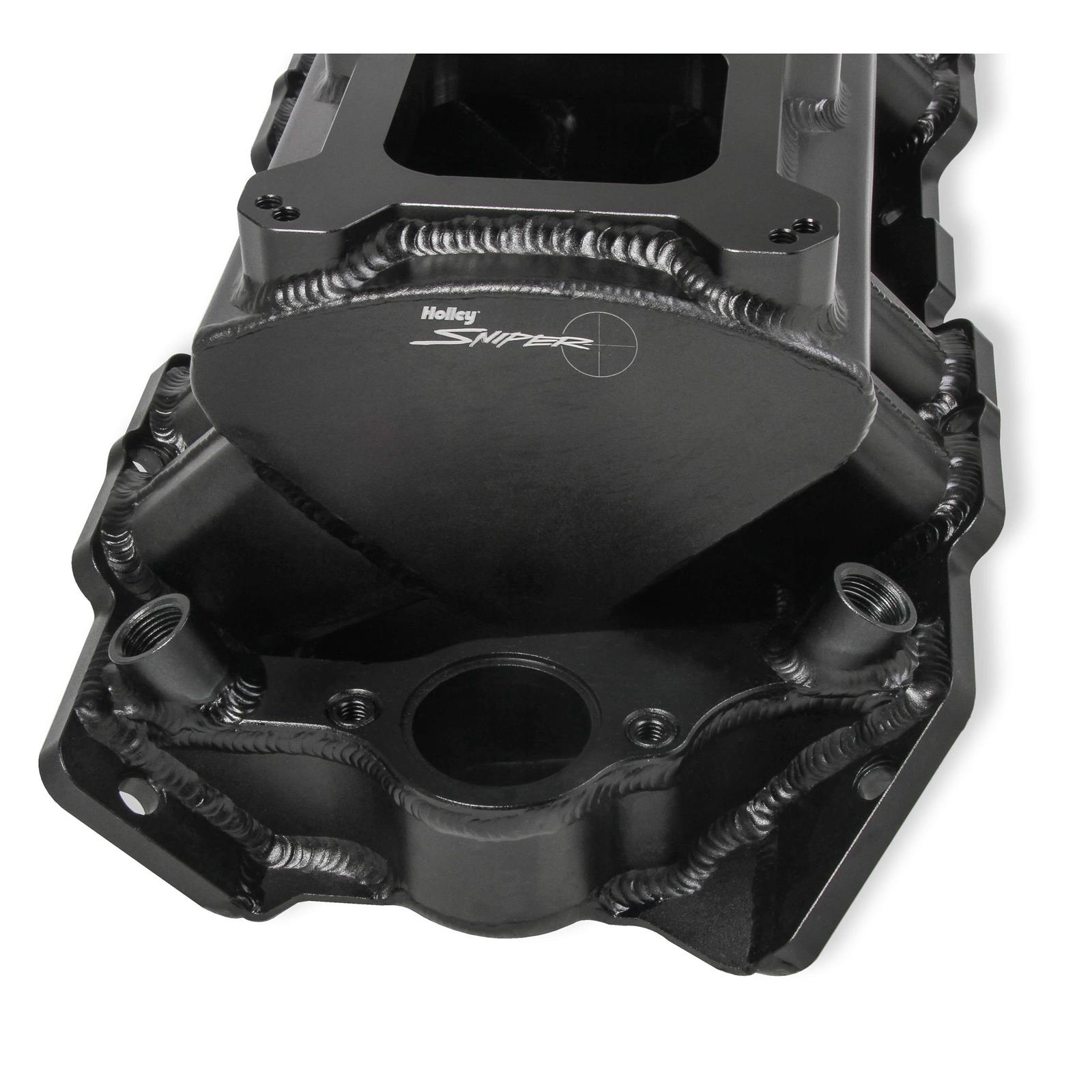Holley Sniper 835062 BBC Tunnel Ram Intake Manifold, Black