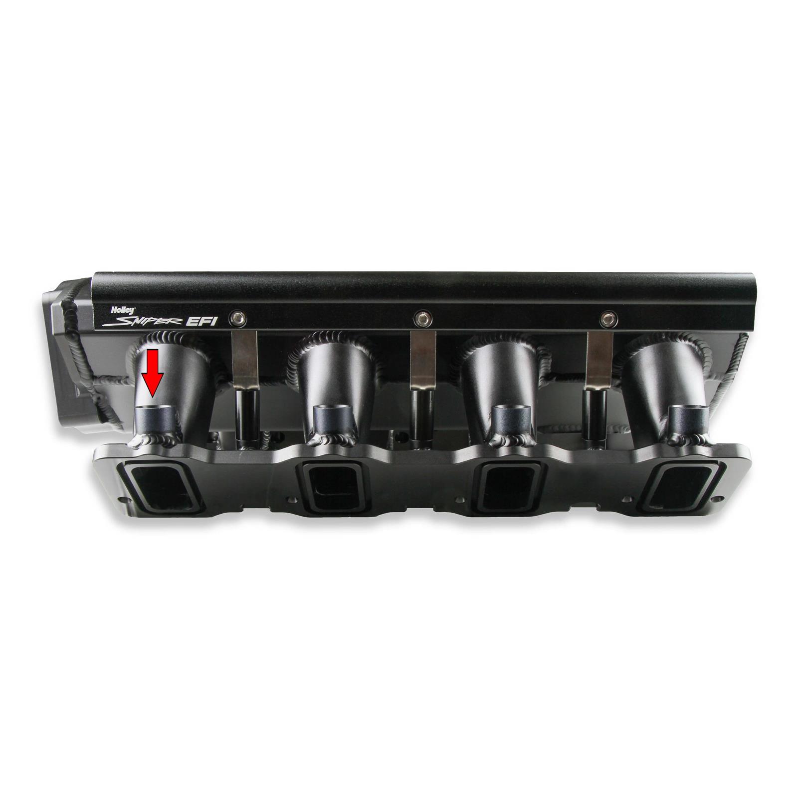 Holley Sniper 850015 EFI Fuel Rail Spacer Kit, LS3/LS7, Black