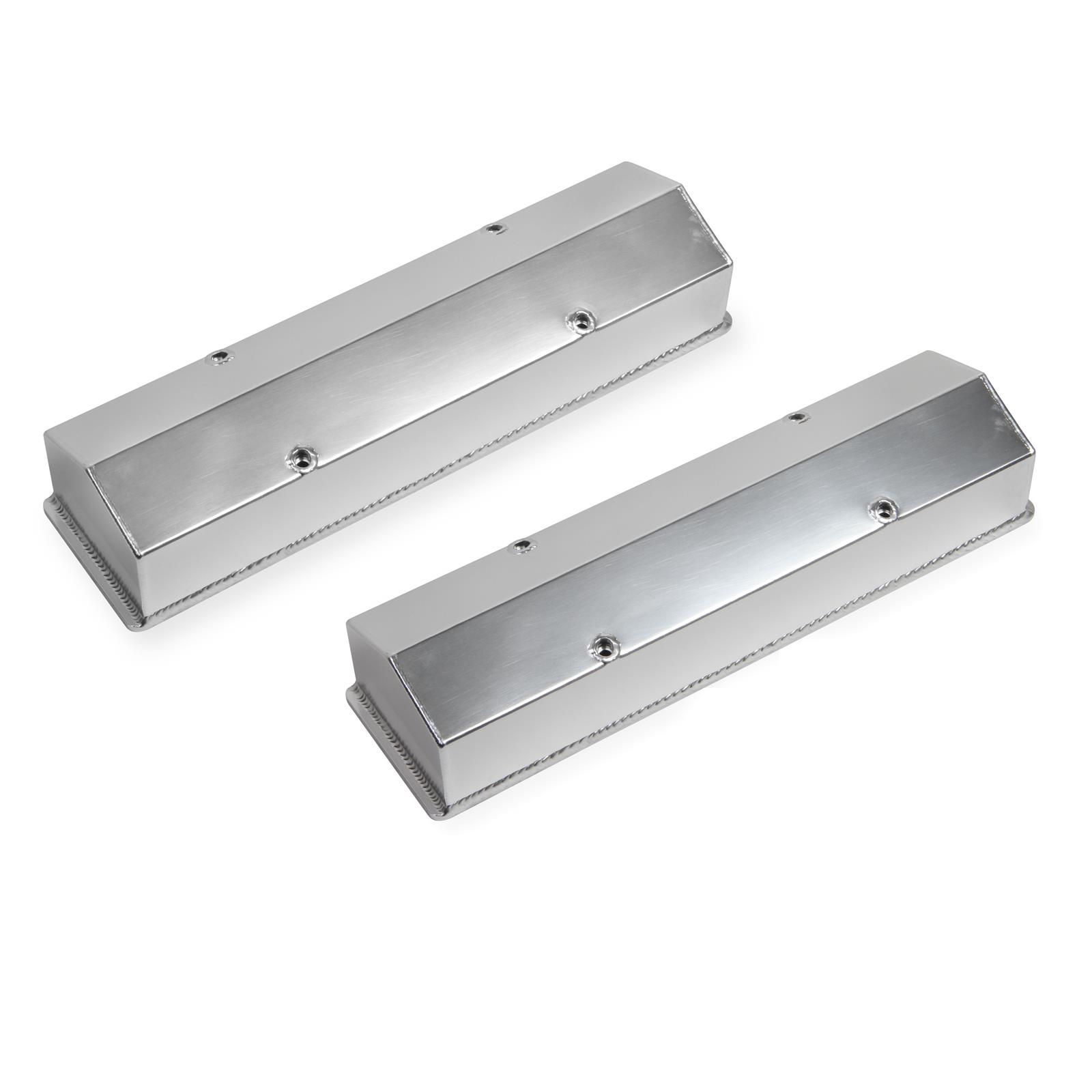 Holley Sniper 890008 Fabricated valve Covers w/Baffle, 5886 SBC