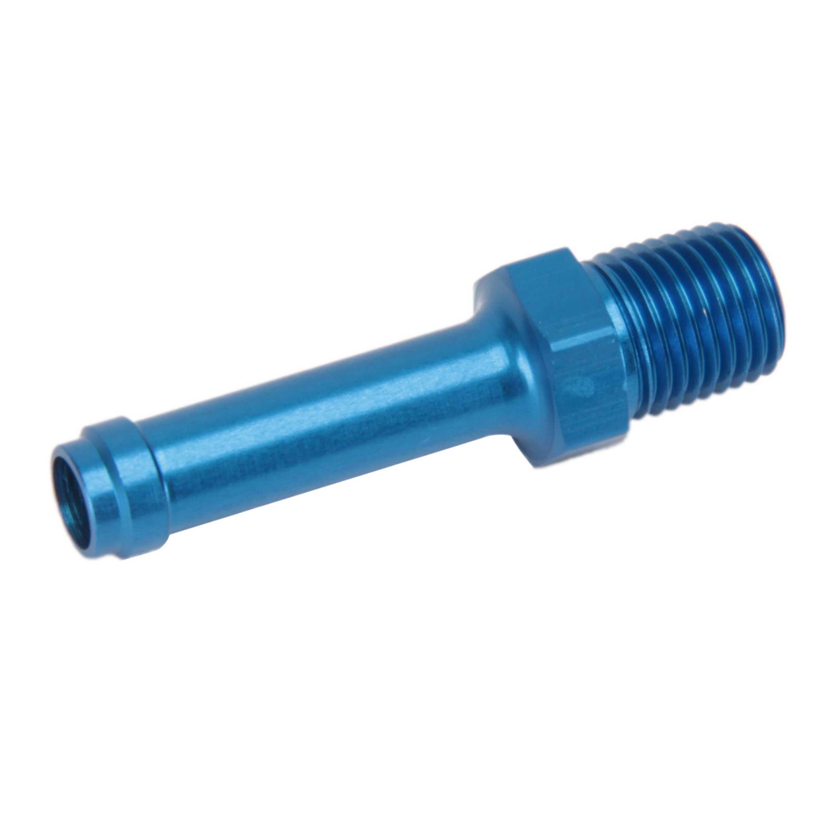 Earls 984006ERL Blue Straight 3/8 Inch Hose Barb to 1/4 Inch NPT Male