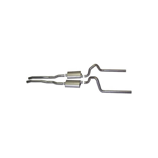 Scott Drake C5ZZ-5257-TTQ 64-69 Ford Exhaust System, 2.25 Inch