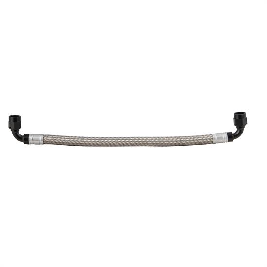 Earls LS0027ERL Fuel Rail CrossOver Hose, 8 AN, Stainless Braid