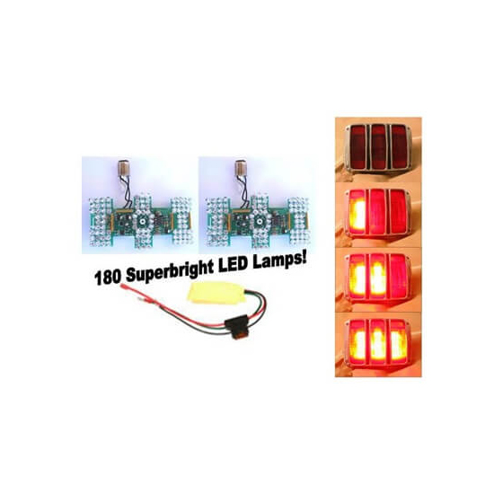 Scott Drake SD0005UB 6466 Ford Led Sequential Tail Light Kit