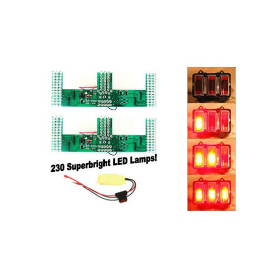 Scott Drake SD-6003-UB 69 Ford Led Sequential Kit, Super Bright