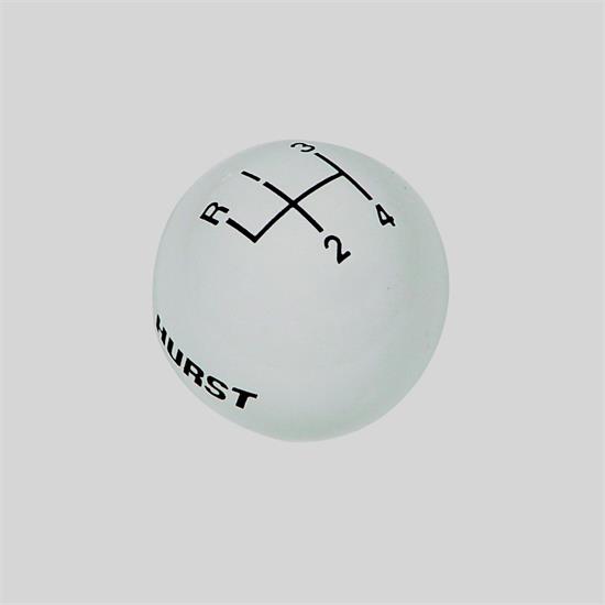 Hurst 1630003 White 4-Speed Classic Shifter Knob