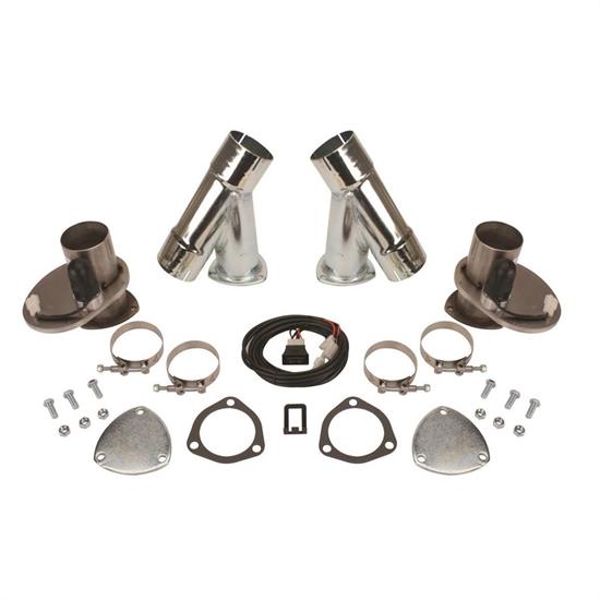 Dougs Headers DEC250AK Steel Electric Exhaust CutOut Kit, 2.5 Inch